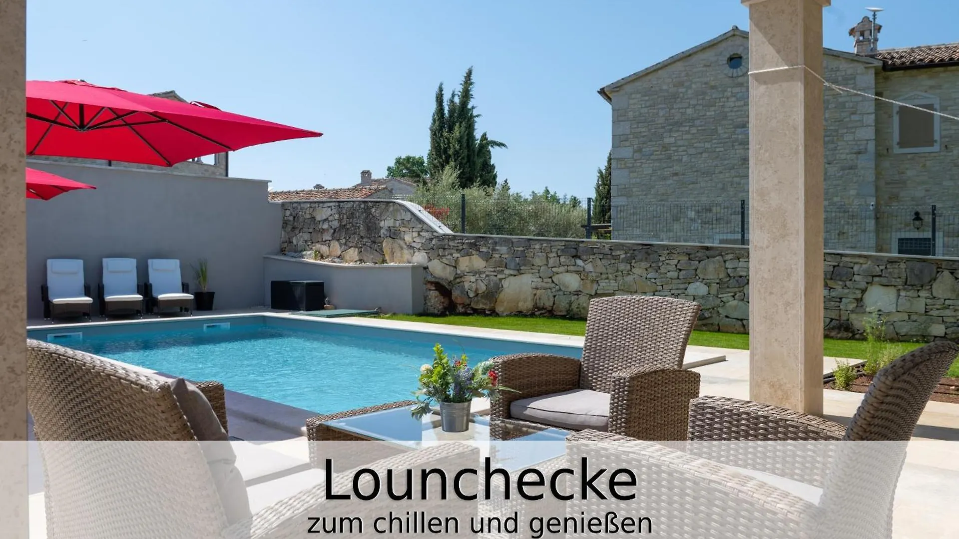 Villa Falco Fuer Familien, Bis 6 Personen, 3 Schlafzimmer Mit Bad En Suite, Pool Mit Loungebereich, Grillterrasse, Schnellem Wlan, 2 Parkplaetze, Muntrilj Croatia